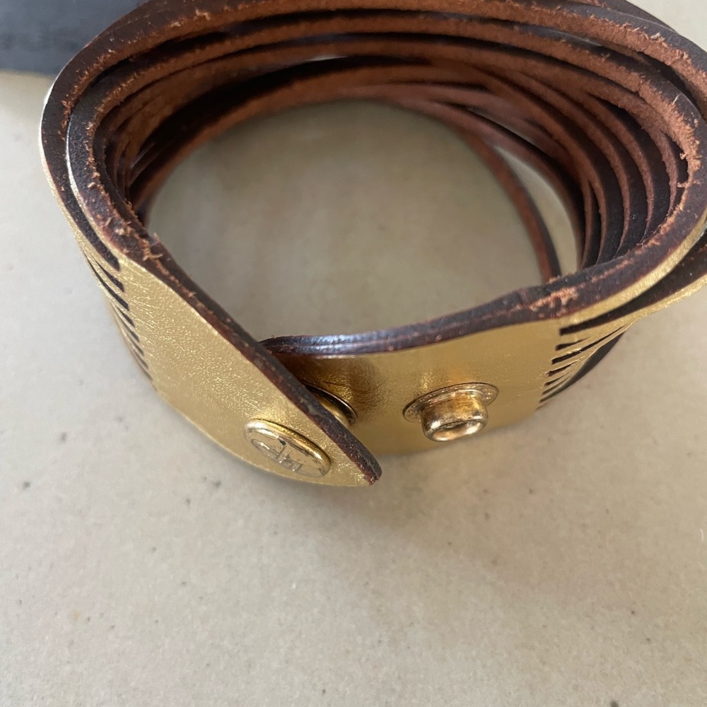 Leather Snap Cuff - image 4